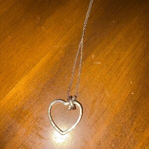 Pandora Silver Heart Pendant Necklace